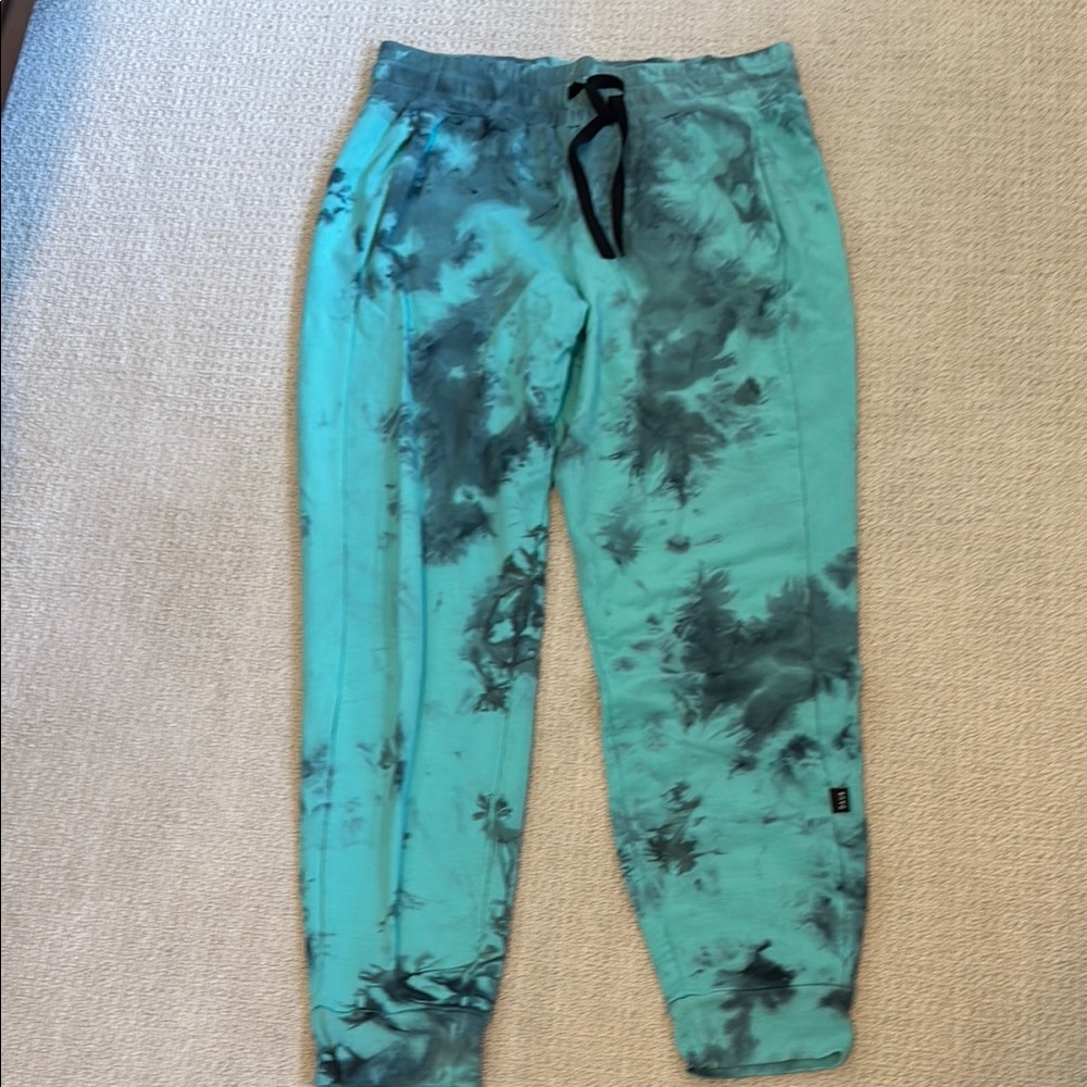 Daub joggers, blue dye pattern, sz Xl